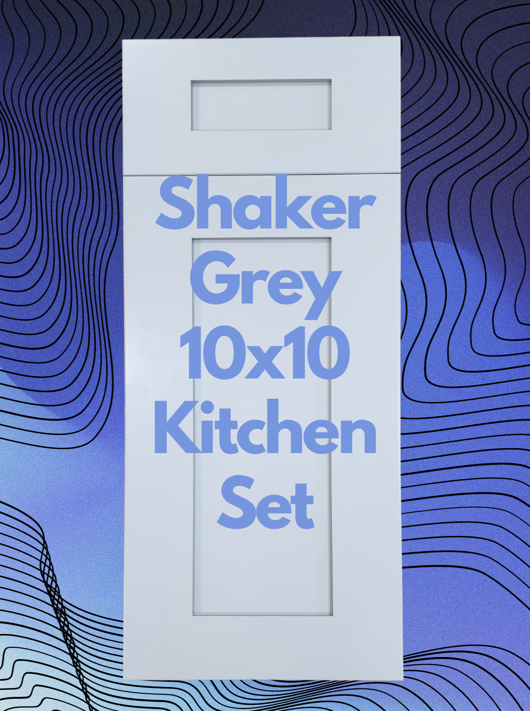 10x10 Shaker Grey Kitchen Set