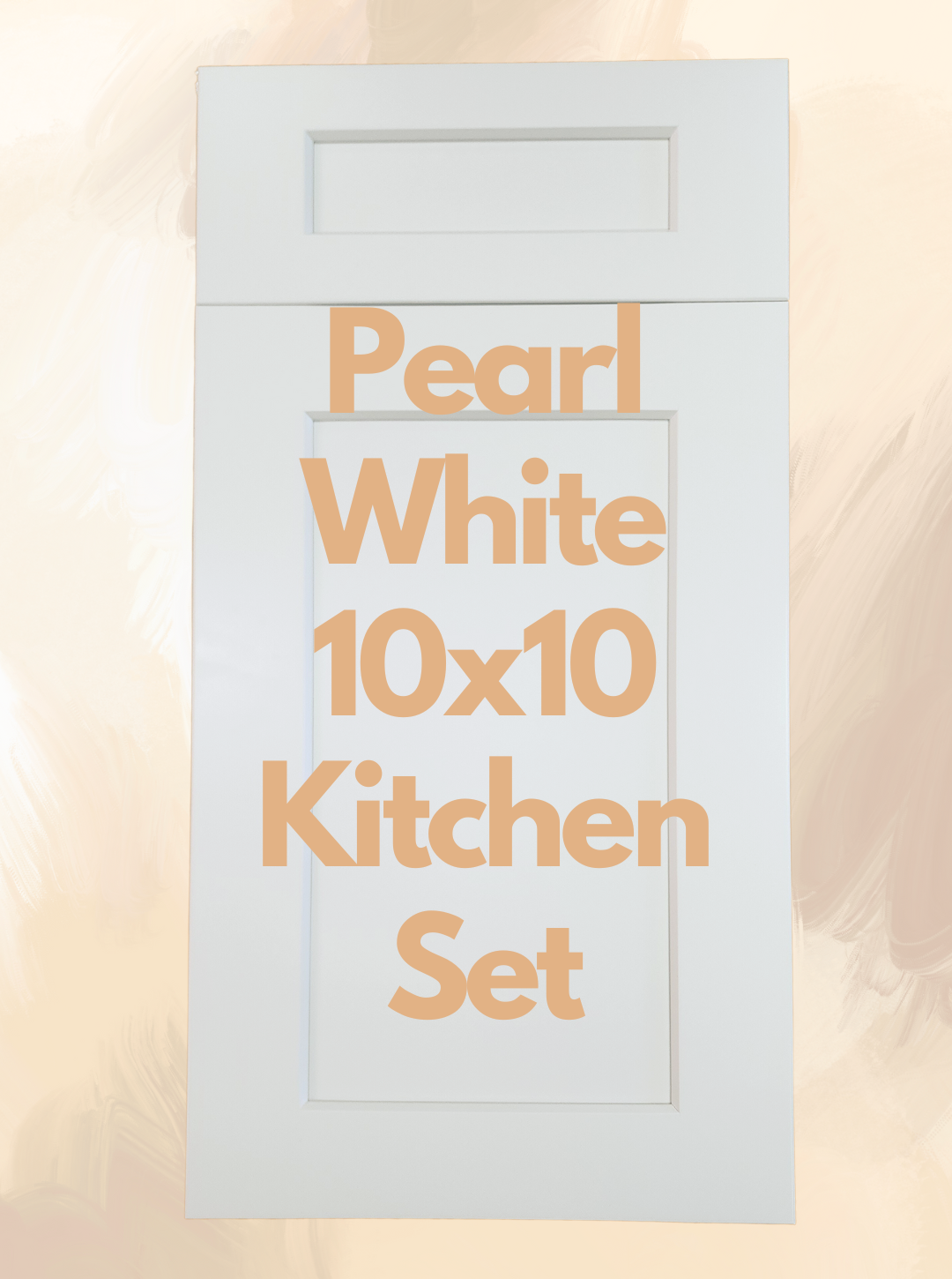 10x10 Pearl White Kitchen Set