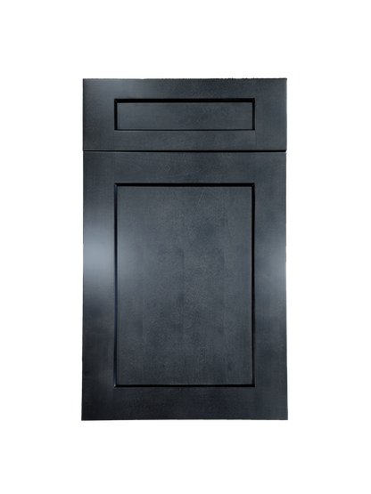 Stormy Grey Base Microwave Cabinet 24 inches wide 24 inches deep 34.5 inches tall with Stormy Grey box and Stormy Grey doors