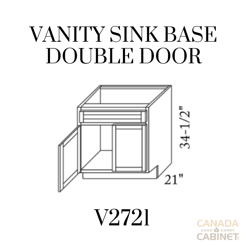 High Gloss Vanity Cabinet 27 inches wide 21 inches deep 34.5 inches tall with White box and High Gloss doors