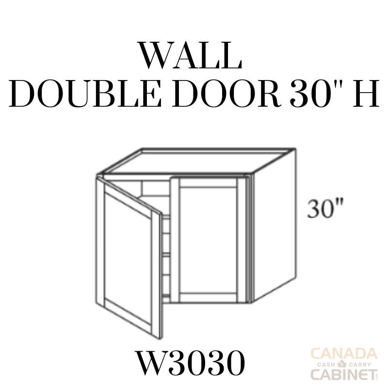 High Gloss Wall Cabinet 30 inches wide 12 inches deep 30 inches tall with White box and High Gloss doors