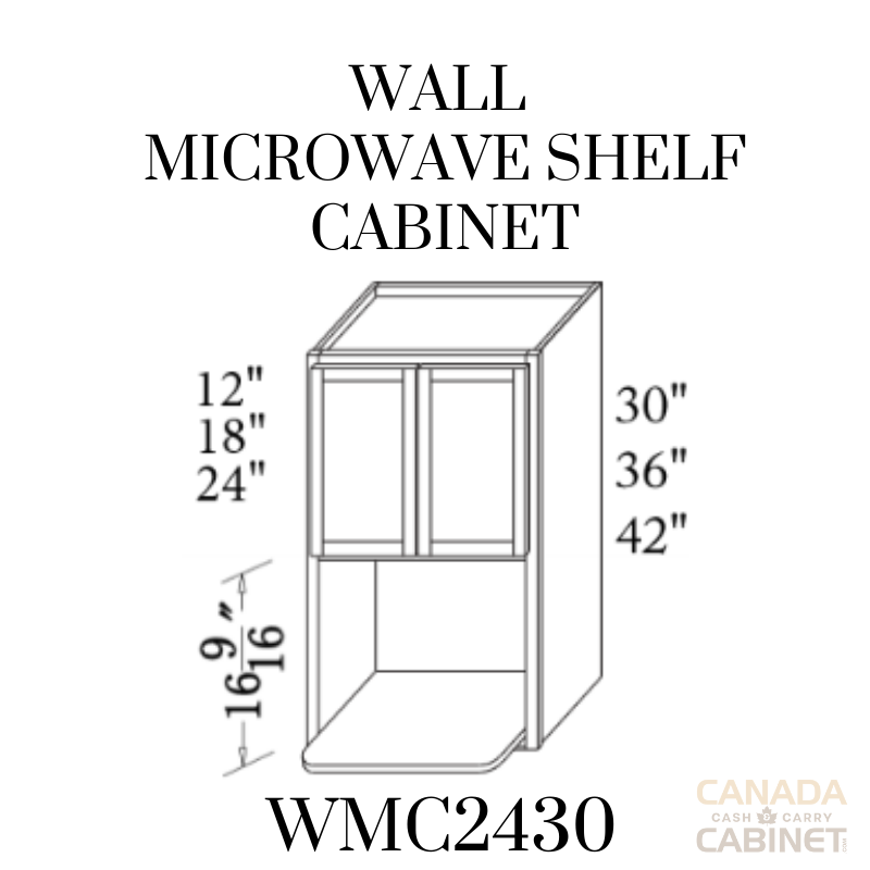 Modern White Wall Microwave Cabinet 24 inches wide 12 inches deep 30 inches tall with White box and Modern White doors