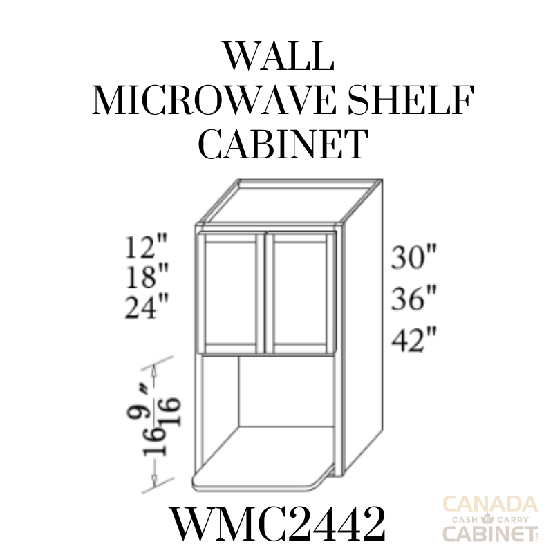 Modern White Wall Microwave Cabinet 24 inches wide 12 inches deep 42 inches tall with White box and Modern White doors